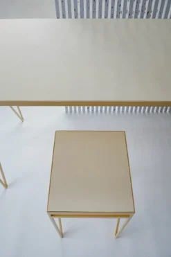 &New Study desk, linoleum, butternut