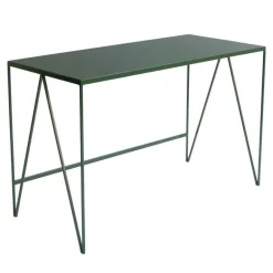 &New Study desk, linoleum, deep green