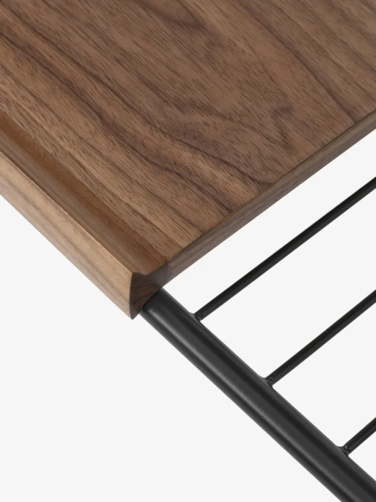 &Tradition Alima NDS1 trolley, matt black - lacquered walnut