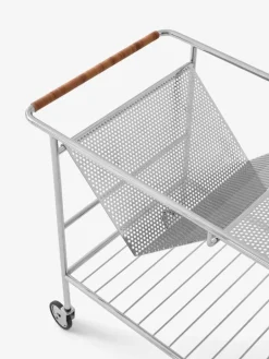 &Tradition Alima NDS1 trolley, chrome - lacquered oak