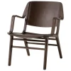 &Tradition AX HM11 lounge chair with armrest, dark stained oak