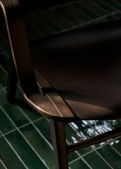 &Tradition AX HM11 lounge chair with armrest, dark stained oak