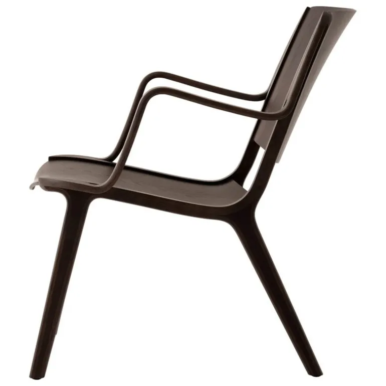 &Tradition AX HM11 lounge chair with armrest, dark stained oak