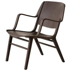 &Tradition AX HM11 lounge chair with armrest, dark stained oak