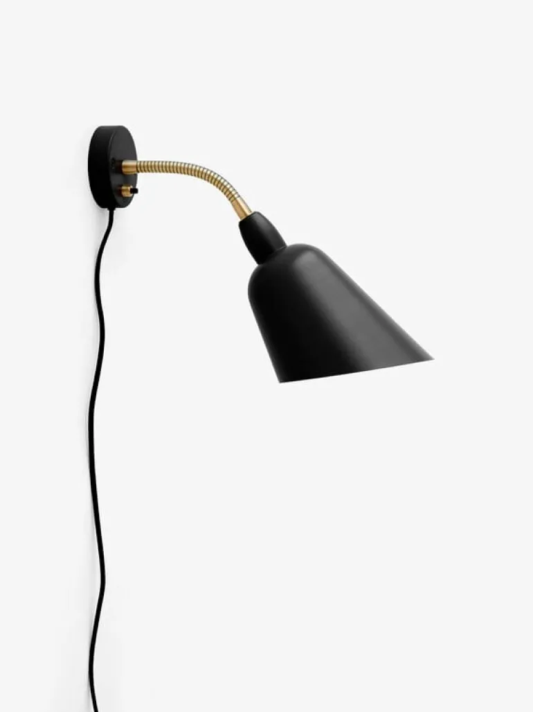 &Tradition Bellevue AJ9 wall lamp, black - brass