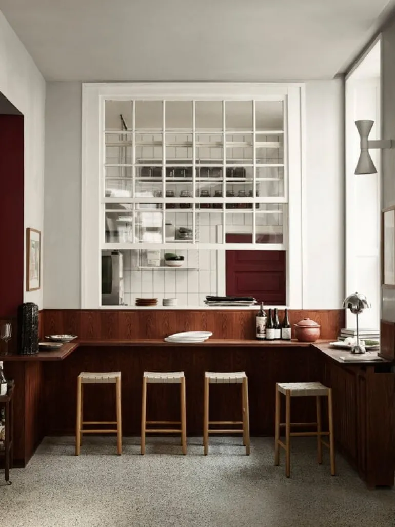 &Tradition Betty TK7 counter stool 66 cm, oak - natural webbing