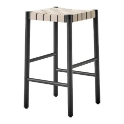 &Tradition Betty TK7 counter stool 66 cm, black - natural webbing