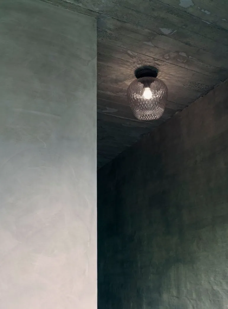 &Tradition Blown SW5 ceiling lamp, silver