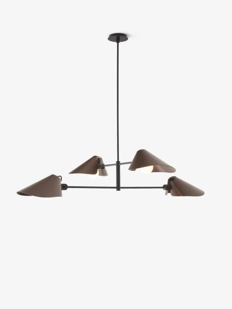 &Tradition Bonnet SC92 chandelier, bronzed - black