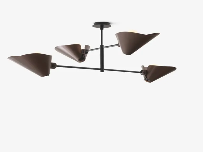 &Tradition Bonnet SC91 chandelier, bronzed - black