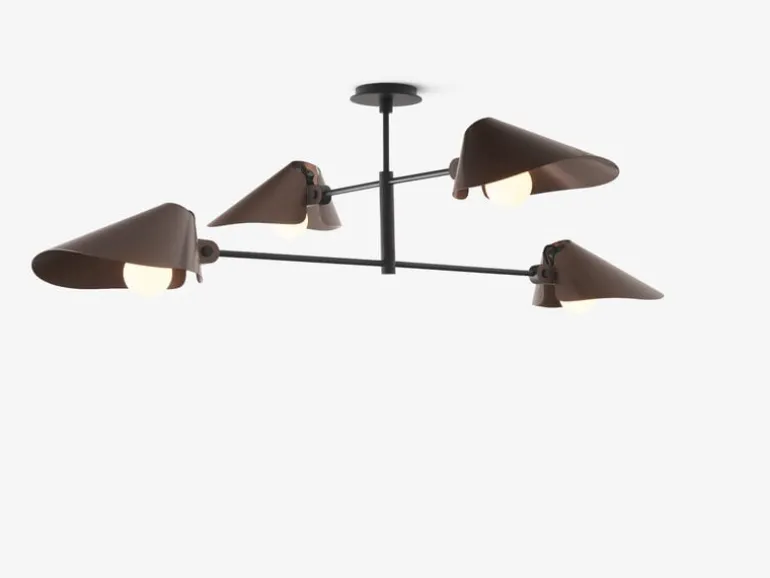 &Tradition Bonnet SC91 chandelier, bronzed - black