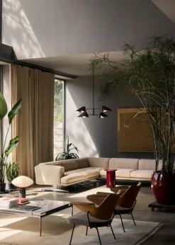 &Tradition Bonnet SC93 chandelier, bronzed - black