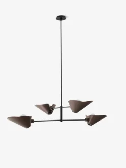 &Tradition Bonnet SC93 chandelier, bronzed - black