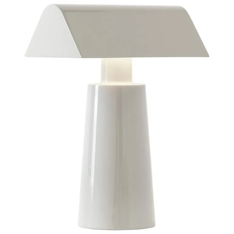 &Tradition Caret MF1 portable table lamp, silk grey
