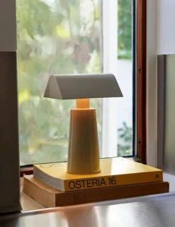 &Tradition Caret MF1 portable table lamp, silk grey