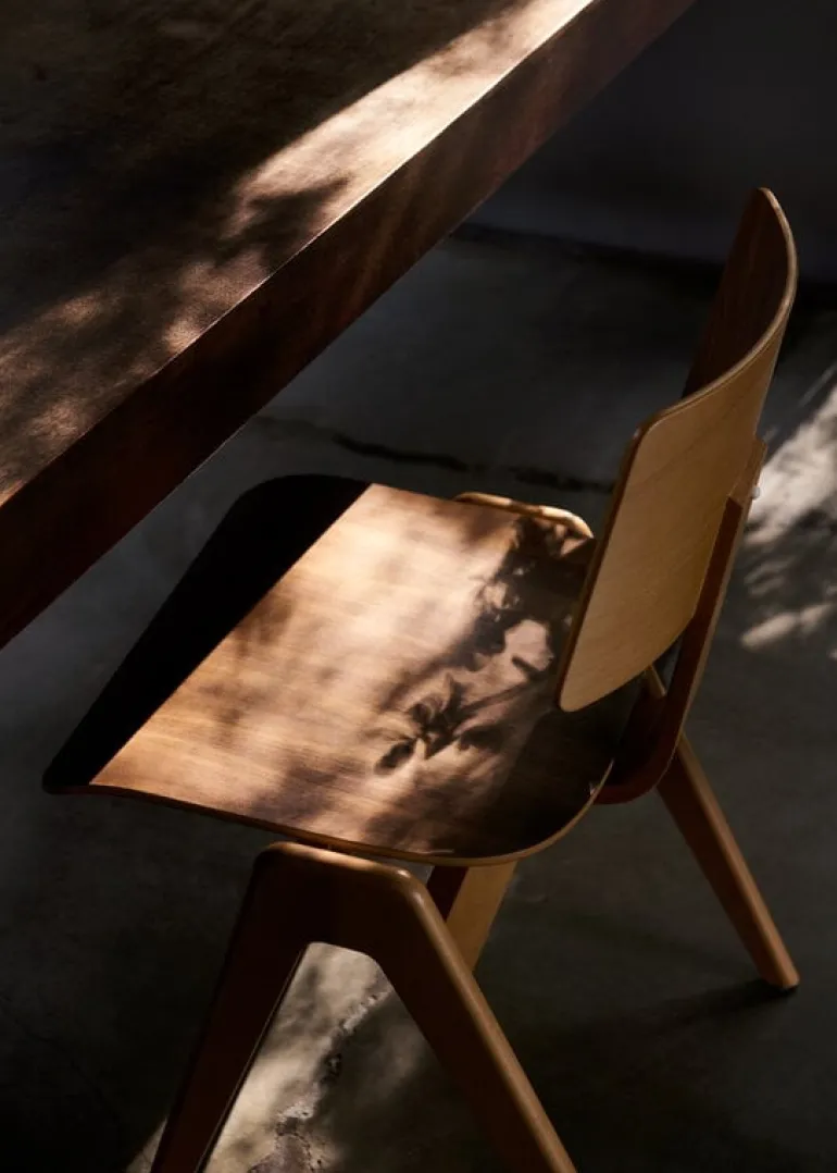 &Tradition Daystak RD1 side chair, beech - walnut