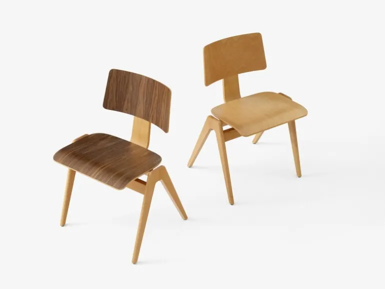 &Tradition Daystak RD1 side chair, beech - walnut