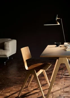 &Tradition Daystak RD2 table, honey stained beech - Fenix Verde Comodoro