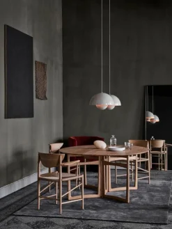 &Tradition Drawn HM4 chair, white oiled oak