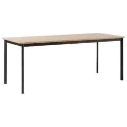 &Tradition Drip HW116 dining table, 193 x 83 cm, lacquered oak - black