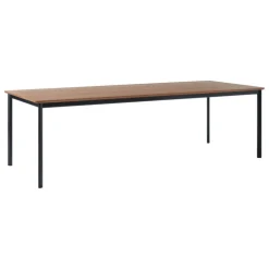 &Tradition Drip HW117 dining table, 253 x 103 cm, lacquered walnut - black