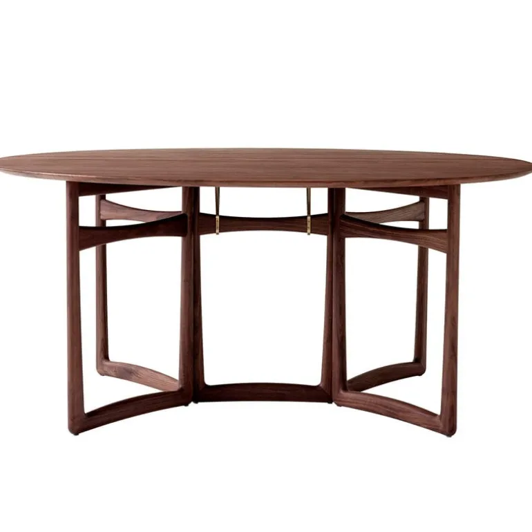 &Tradition Drop Leaf HM6 dining table, oiled walnut