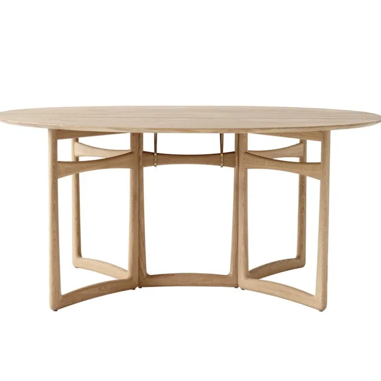 &Tradition Drop Leaf HM6 dining table, white oiled oak