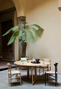 &Tradition Drop Leaf HM6 dining table, white oiled oak