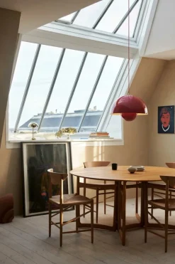 &Tradition Drop Leaf HM6 dining table, white oiled oak