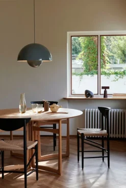 &Tradition Drop Leaf HM6 dining table, white oiled oak