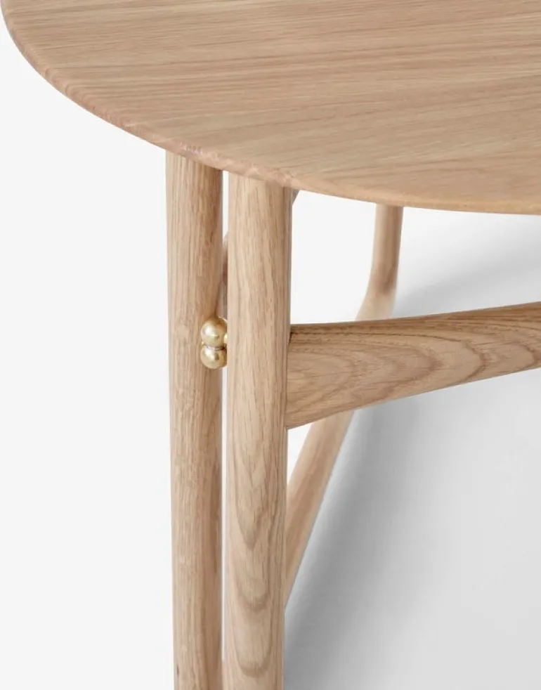 &Tradition Drop Leaf HM5 side table, white oiled oak