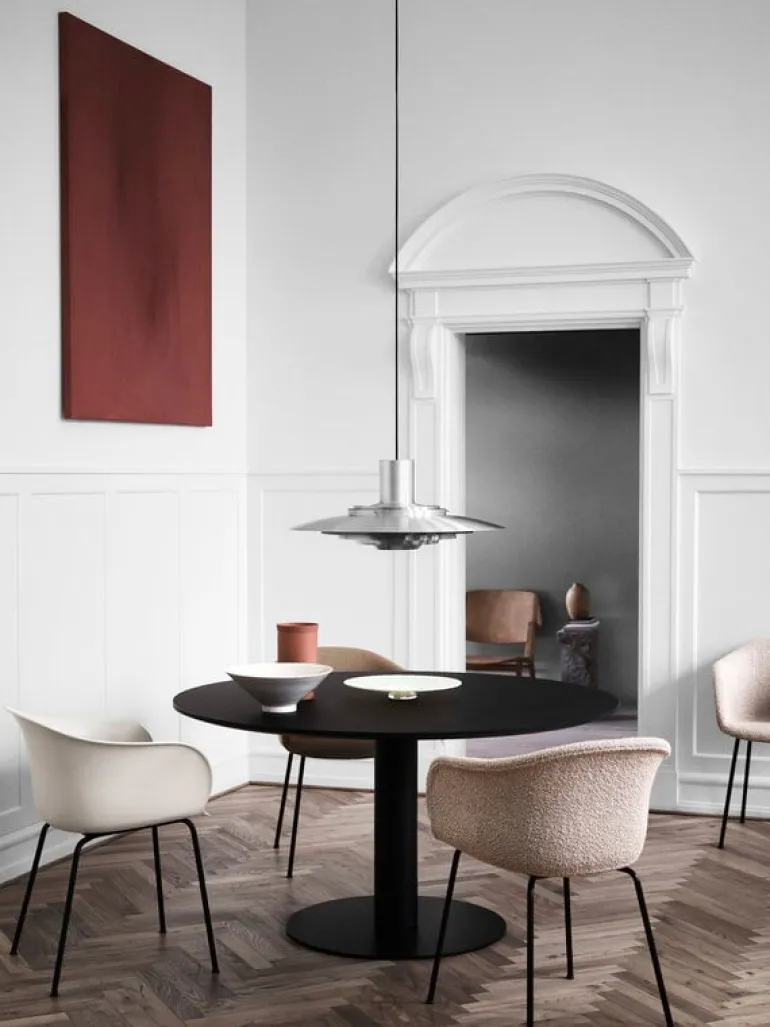 &Tradition Elefy JH28 chair, soft beige - black