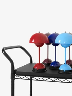 &Tradition Flowerpot VP9 portable table lamp, dark plum