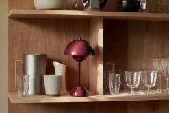 &Tradition Flowerpot VP9 portable table lamp, dark plum