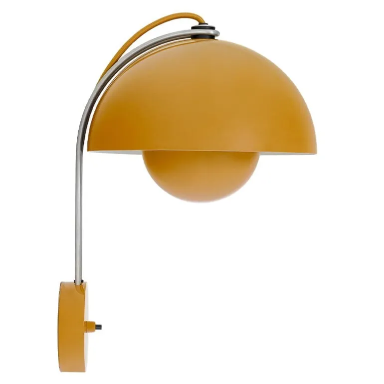 &Tradition Flowerpot VP8 wall lamp, mustard