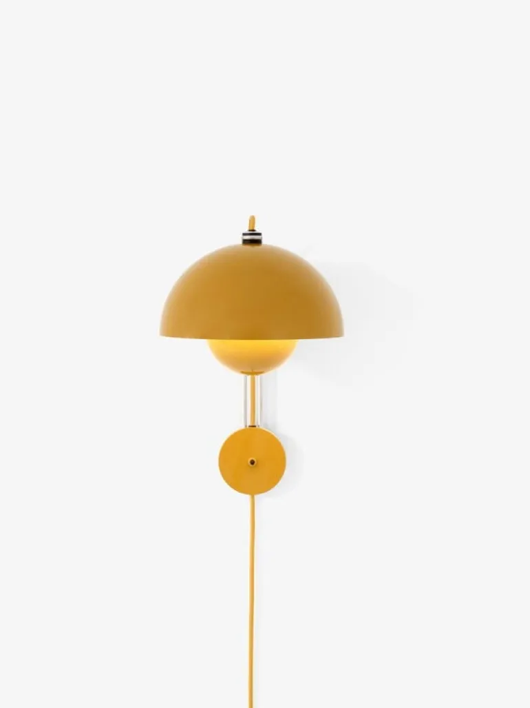 &Tradition Flowerpot VP8 wall lamp, mustard