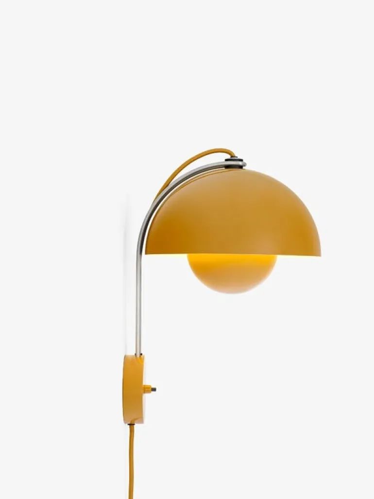 &Tradition Flowerpot VP8 wall lamp, mustard