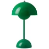 &Tradition Flowerpot VP9 portable table lamp, signal green