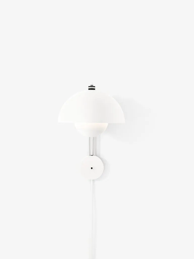 &Tradition Flowerpot VP8 wall lamp, matt white