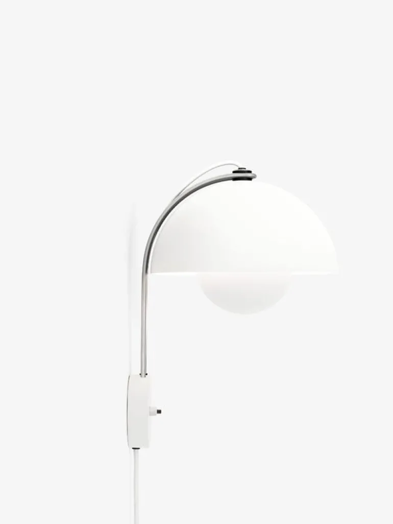 &Tradition Flowerpot VP8 wall lamp, matt white