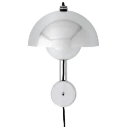 &Tradition Flowerpot VP8 wall lamp, chrome plated