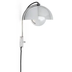 &Tradition Flowerpot VP8 wall lamp, chrome plated