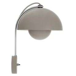 &Tradition Flowerpot VP8 wall lamp, grey beige