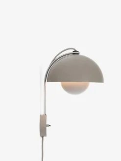 &Tradition Flowerpot VP8 wall lamp, grey beige