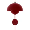 &Tradition Flowerpot VP8 wall lamp, vermilion red