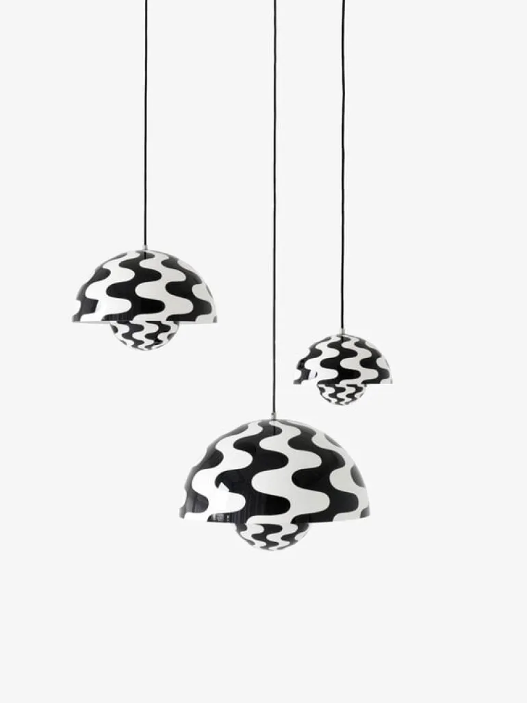 &Tradition Flowerpot VP2 pendant, black - white