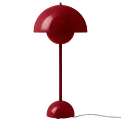 &Tradition Flowerpot VP3 table lamp, vermilion red