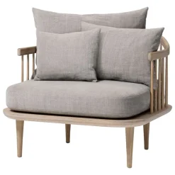 &Tradition Fly SC1 lounge chair, white oiled oak - Hot Madison 094