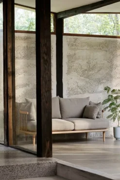 &Tradition Fly SC2 sofa, white oiled oak - Hot Madison 094