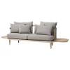 &Tradition Fly SC3 sofa with sidetables, white oiled oak - Hot Madison 094